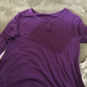 Purple long sleeve shirt